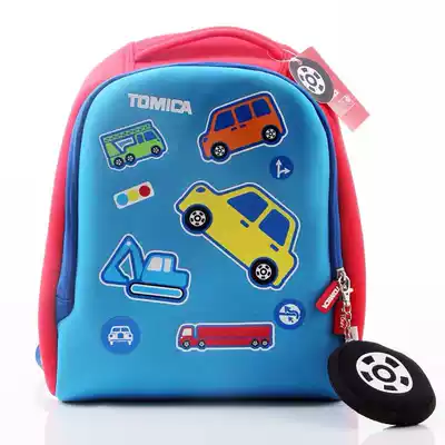 TOMY multi-card 1-3 Grade children's car cartoon schoolbag kindergarten Light Shoulder Bag Boy 3-6 years old