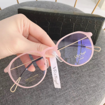 Super light comfort retro round frame Nearsightedness Glasses Frame Fresh Art Style men and women with the same small crowdsourced collection