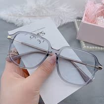 Ultra light TR90 full frame anti-blue color anti-UV glasses large frame original color minimalist casual comfort men and women wide