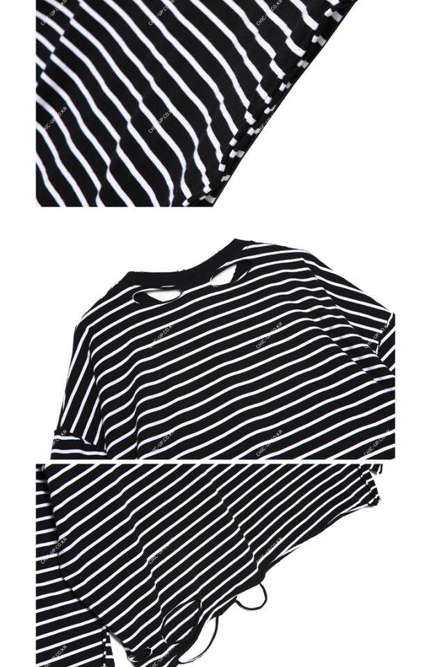 Покупать в южной корее 19SS Grunge Crow длина стороны Манжета T -Frish свитер, Others / Other 