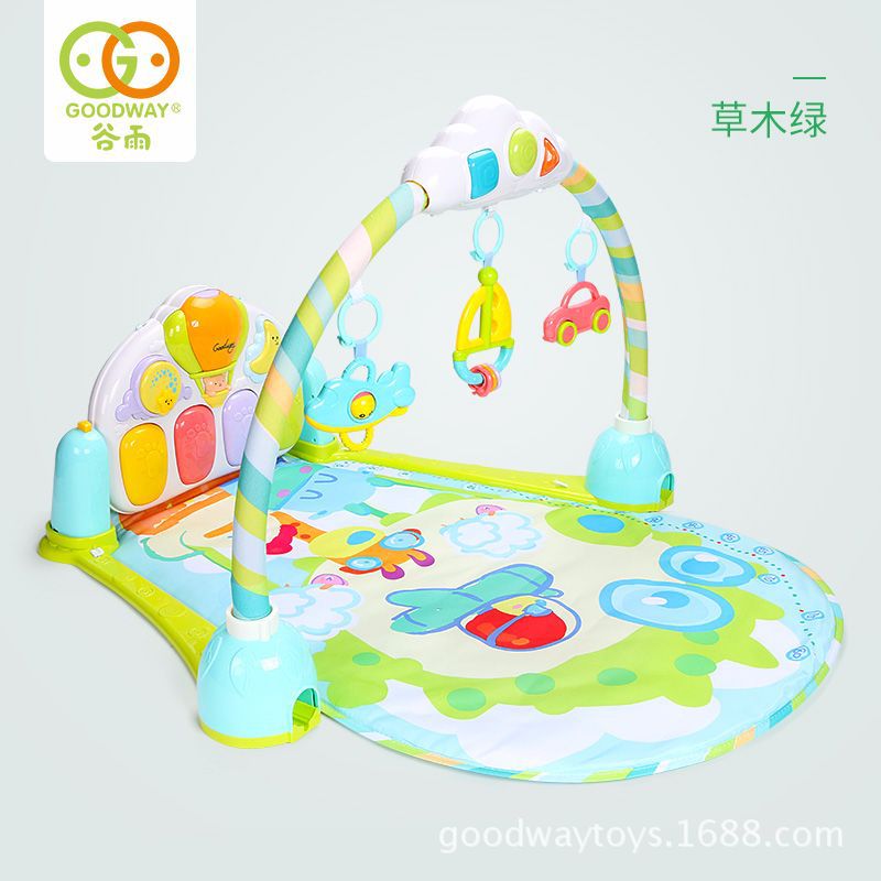 Valley Rain 0-1 Year Old Baby Toy Pedantic Piano Fitness Rack Instrumental 3-6-12-month Baby Game blanket