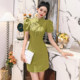 2024 여름 디자인 새로운 중국 스타일의 복고풍 젊은 스타일 치파오 드레스