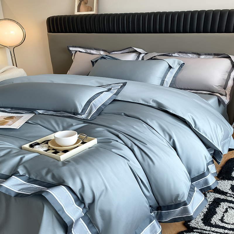 High - end 100 cotton pure cotton Nordic light luxury light - color high - quality sleep four suites