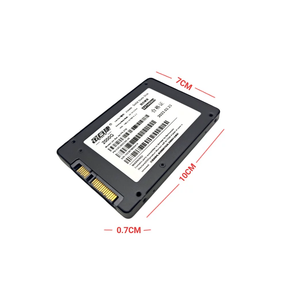 Jinb -Jie/Golden Baijie 2TB solid -state SATA1TB hard disk computer laptop universal SSD1000G