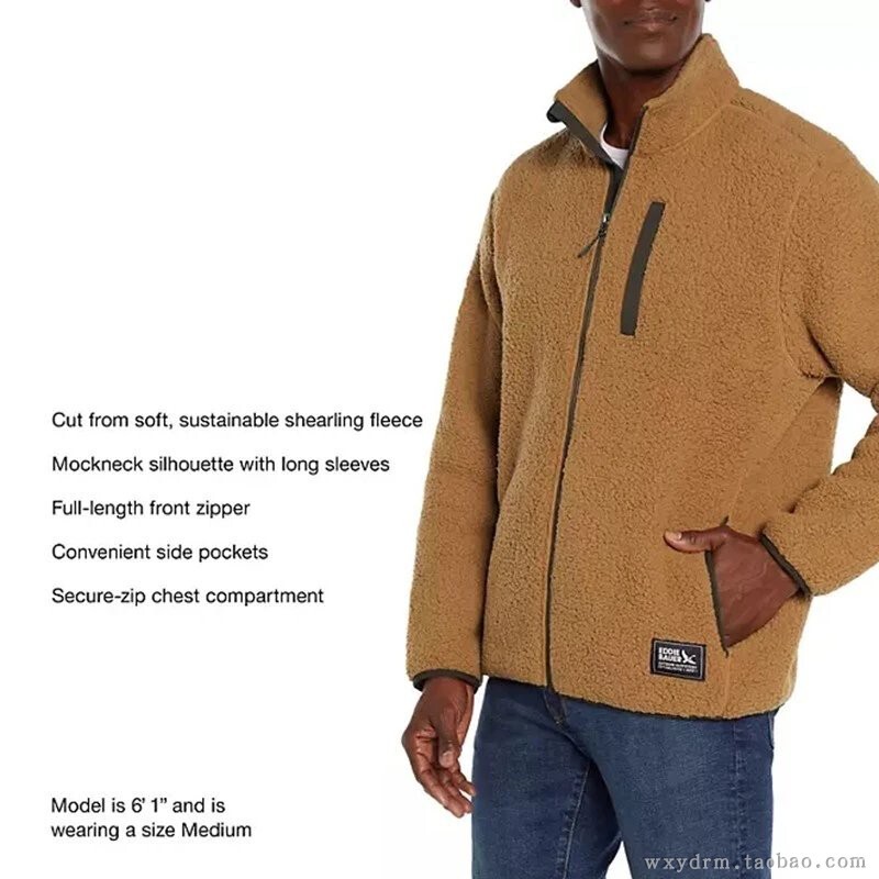Exported to the United States, the Outdoor Brand Eddie Bauer Is a Well-Established Brand of Vintage Casual Warm Fleece Jackets