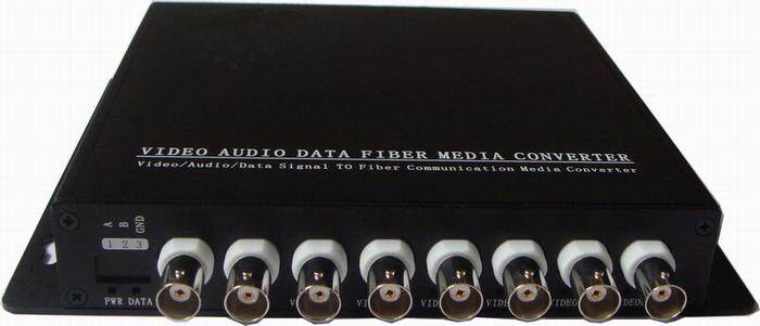 8-way pure film optical transmitter and receiver 8V transmission 20KM single-mode FC optical interface special price dumping and punching volume