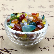 Seven treasures natural colorful stones for Manza to Foman tea Luo Xiu method matching crystal agate three catties