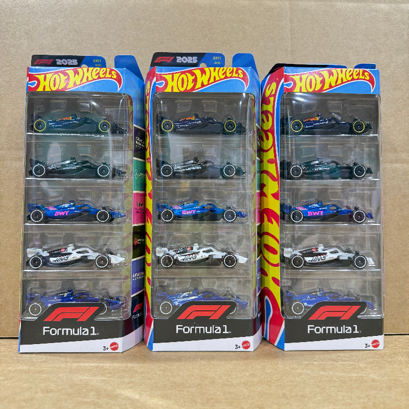 Hot Wheels 5-Pack 1806 Car Hot Traffic Set F1 Racing Alloy Model Boy Track Toy