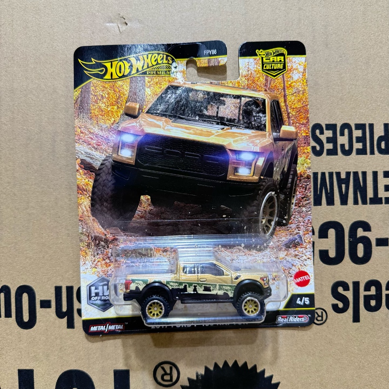 Hot Wheels Fpy86 Car Culture Off-Road Set Ford Raptor F-150 Alloy Car Model Jbk70