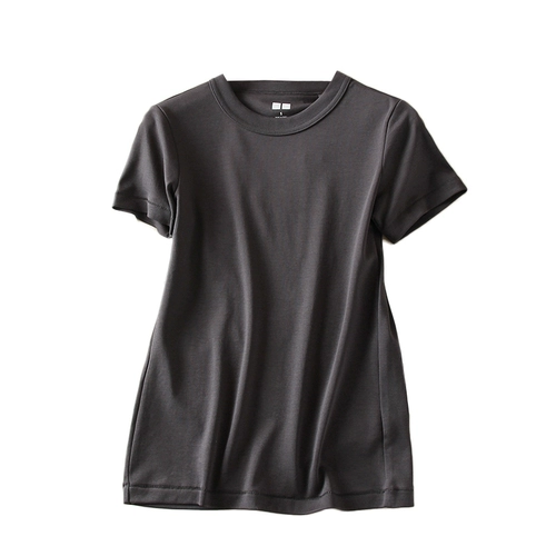 Летняя базовая приятная телу футболка, короткий рукав