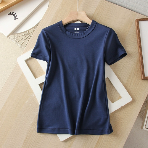 Летняя базовая приятная телу футболка, короткий рукав