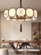 Song-Style Aesthetic Living Room Chandelier 2025 New Model, Aesthetic Bamboo Charm, Light Luxury, High-End Feel, Grand Atmosphere, Bedroom, Study, Hotel Lamp