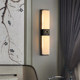 All Copper New Chinoiserie Natural Marble Wall Lamp Living Room Background Wall Bedroom Bedside Simple High-End Wall Led Wall Lamp