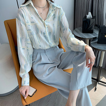 Printed Snowspun Shirt Woman Summer 2022 New Loose Long Sleeve Design Sensation dont make blouses Thin Harbor Taste Sunscreen