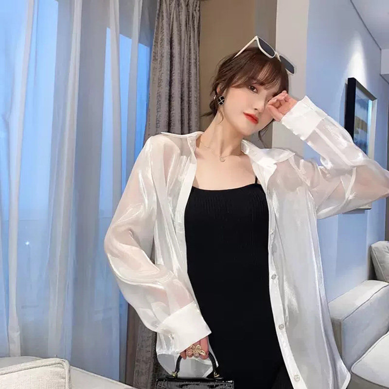 Ice Silk Sunscreen Summer Han Van Loose Twinkling People Love Blouse Fashion Minus Wear Thin Jacket Air Conditioning Suit