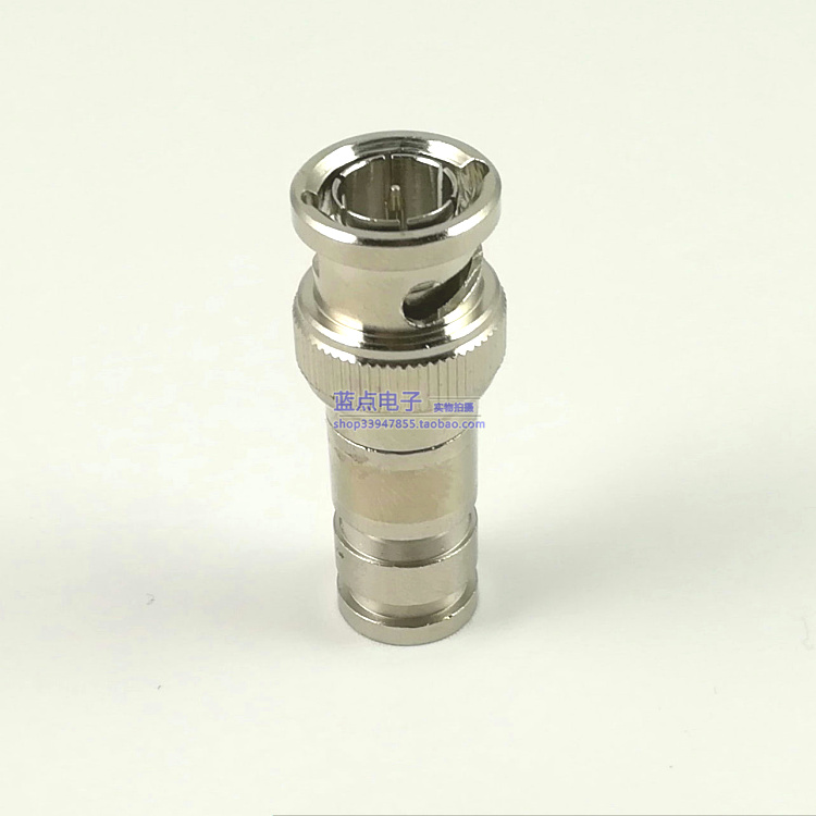 Total copper monitoring compression extrusion type BNC Q9 plug) 75-4 solder-free video camera RG59