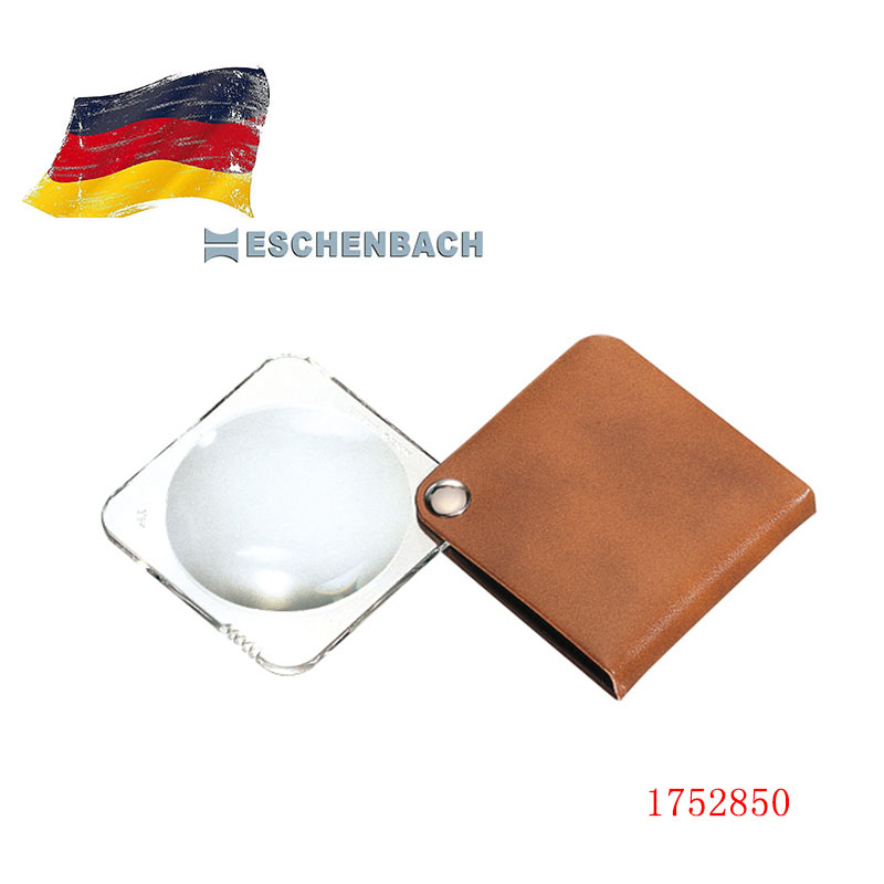 (European Hutong) German ESCHENBACH Yishibao 3 5 square reading glasses portable 1752850 brown