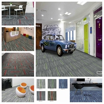 Direct selling LKHY Road into carpet square block office meeting room striped aisle school living room Hawaii