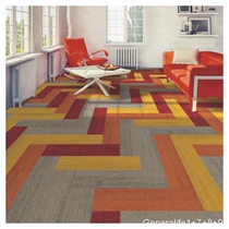 Dalton Commercial office Carpet nylon PVC flame retardant B1 Conference room Book room Bedroom Colorful Striped Summer Palace