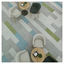 Commercial Dalton Dauphore Office Parquet Carpet Meeting Room Soft Bottom Color Strips Antistatic Tannino Lino