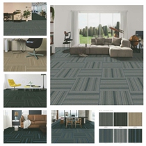 Judong carpet office carpet nylon PVC flame retardant B1 Conference room block stripe study bedroom JNP05