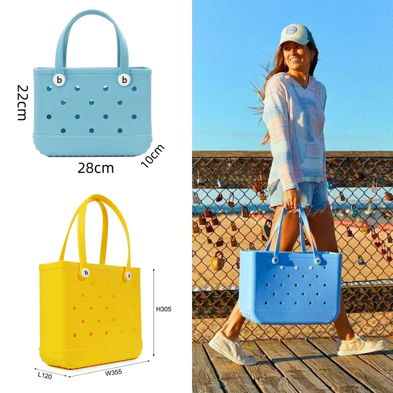 Beach purse, capacious swimming bag for camping