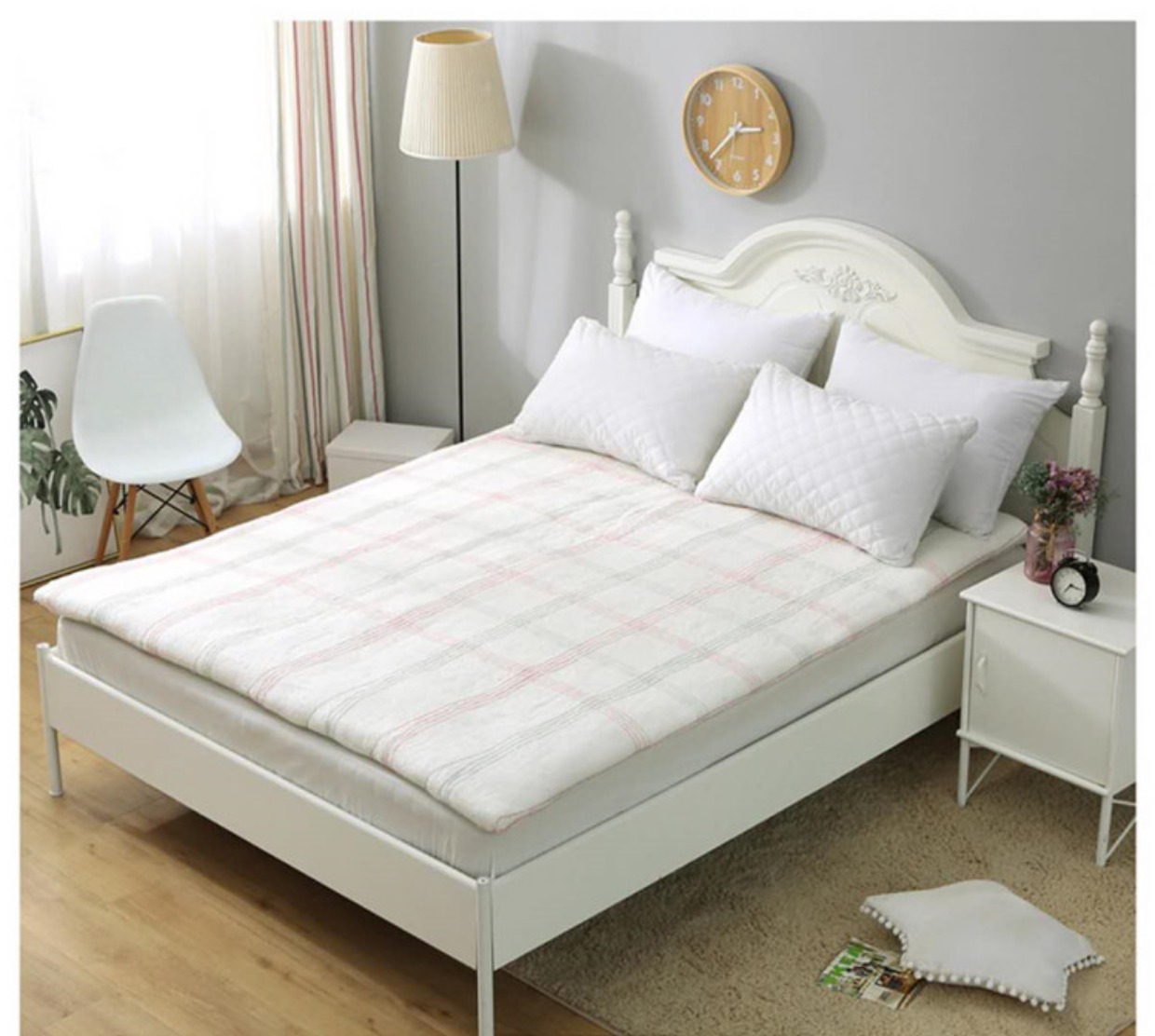 Nệm ngủ ký túc xá sinh viên 1.5 1.8m đệm giường đôi đơn 0,9 pad bông 1,2 m nệm kim đan 1m6