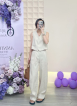 4 26 high waist slimming liquid ammonia linen pants