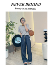 5 14 (Xinxin’s pants) Huanjie Haute Couture 30 linen slim denim straight pants