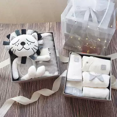 Newborn baby clothes spring and autumn suit full moon gift supplies newborn baby boy cotton climbing clothes