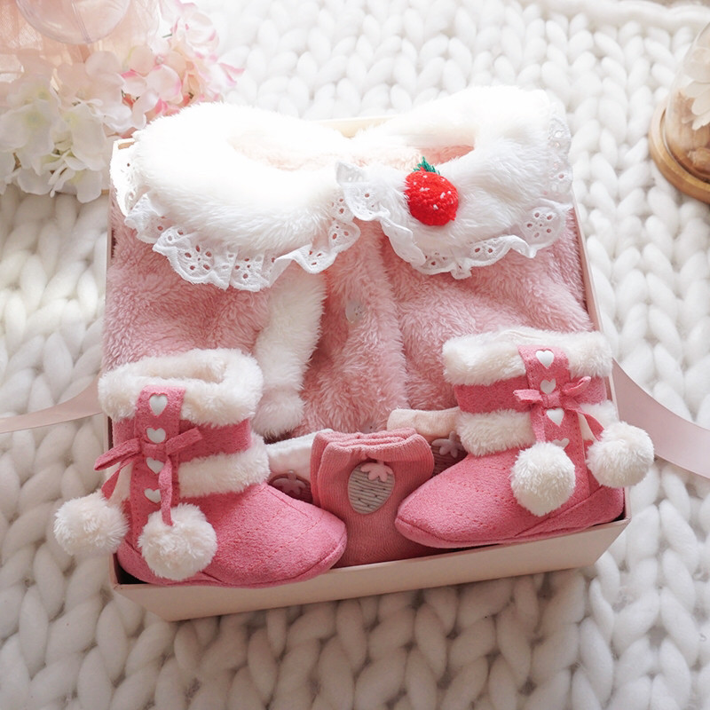 Newborn baby gift box set autumn and winter spree girls full moon gift