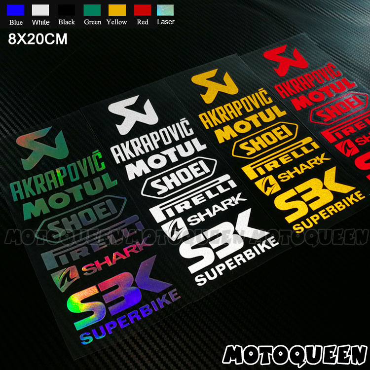 Cross-country Imitation Race Street Running Machine Bodywork Locomotive Retrofit Appliquet Reflective Housing Safety Helmet Tank Scratchproof Sticker Waterproof