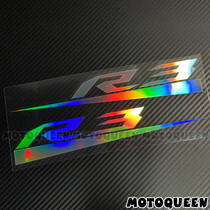 Applicable YZF-R3 Yamaha R3 motorcycle oil tank steel ring decorative body shell reflective sticker version applid