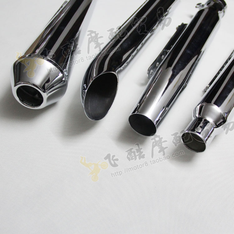 Harley cg125 Taizi Xinyuan 400 gậy vua xe máy sửa đổi ống xả retro xả thẳng trở lại âm thanh - Ống xả xe máy giá pô xe sirius