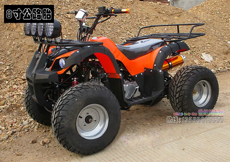 Dành cho người lớn đôi tất cả các địa hình ATV bò nhỏ ATV bốn bánh off-road xe máy scooter xăng điện