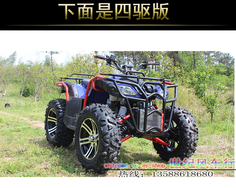 Big Bull 4 4WD 4 Bánh Xe Motocross Điện ATV Tất Cả Các Địa Hình Chain Shaft Truyền Tự Động ATV