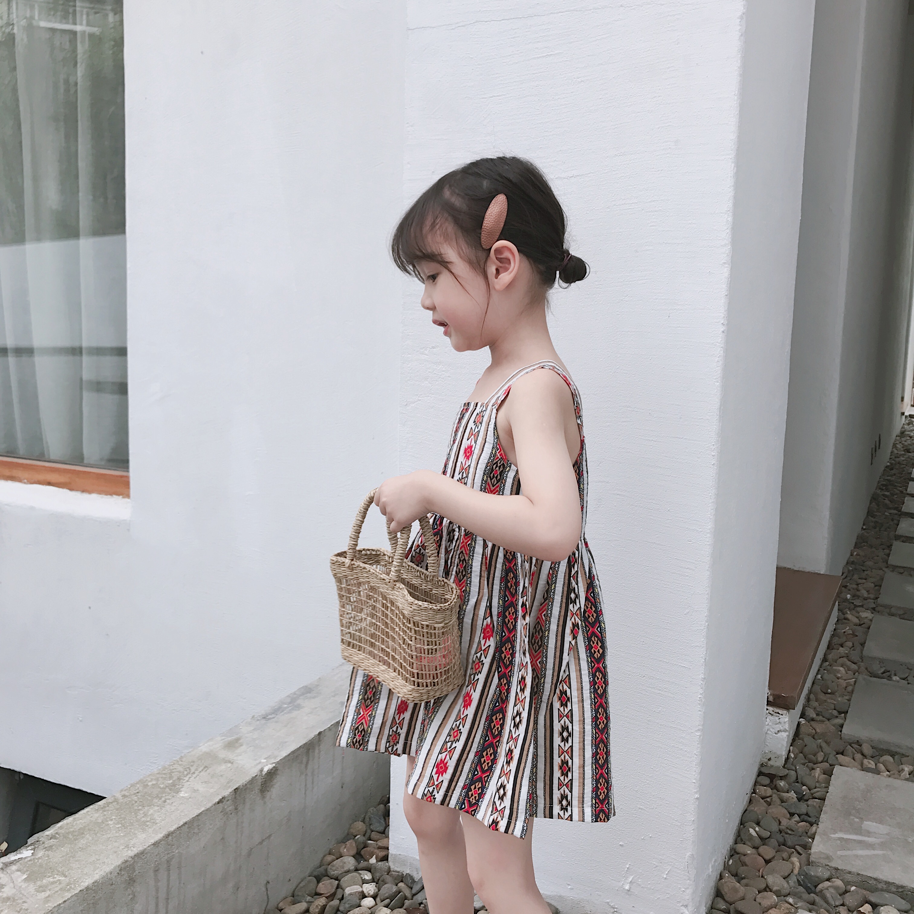 Tang Ma Children Mô hình hình học Clip tóc Cô gái Da bé Liu Hai Phụ kiện tóc BB Clip Red Hair Clip kẹp tóc cho bé gái
