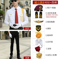 Длинные брюки+брюки+1 звезда 4 -й бар глава+Берет 8