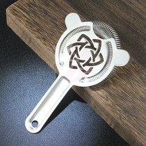 Wine art stainless steel bartending ice filter professional cocktail filter ice separator filter rose strainer