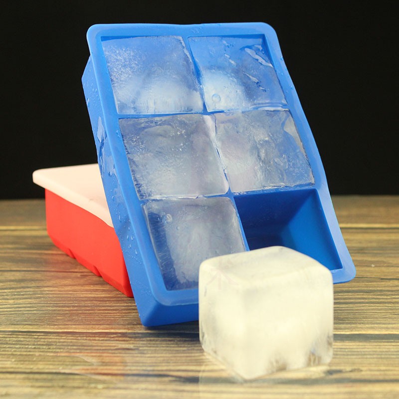 Wine Bar Cocktail 6 Gg Large Ice Grids Silicone Ice Making Cartridges Cover Accessories Creative Freeze Ice Cubes-Taobao