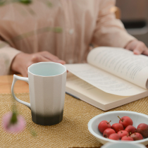 Household simple ceramic mug couple coffee cup Milk Cup Jingdezhen water Cup Nordic style