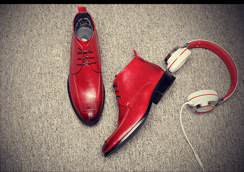 Giày nam mới Phiên bản Hàn Quốc của xu hướng giày Anh retro Martin ủng Giày cao cổ nam bằng da giầy sneaker