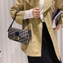 ITSK women's bag 2021 new tide autumn and winter Joker retro diagonal bag female advanced underarm bag niche design