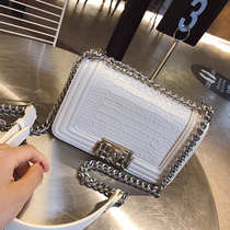 ITSK bag women's 2021 new chain shoulder slung handbag crocodile pattern small fragrance style women's bag