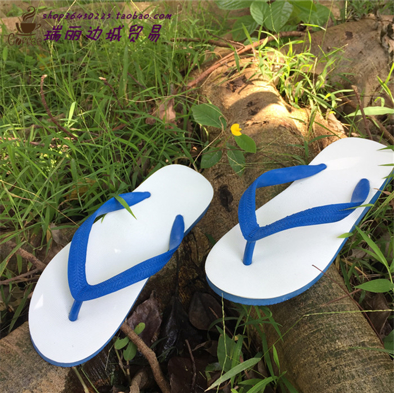 Authentic Classic Thai Elephant Brand Old-Style Men's Flip-Flops, Summer Cool Natural Rubber, 4 Colors 