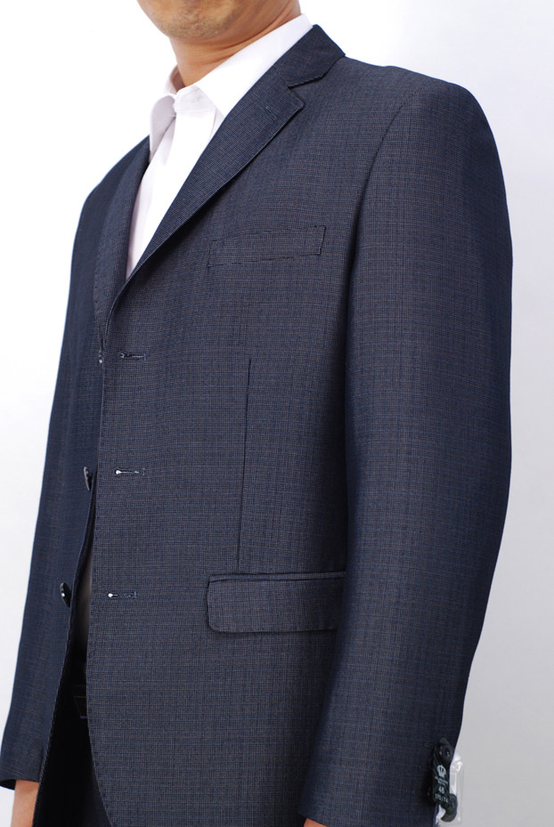 Men's middle-aged and elderly suit striped suit father and father dress business casual suit three-button gray formal suit male promotion