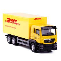 Childrens toy Tanker 1:64 container Container engineering vehicle DHL Express Shell transporter model toy
