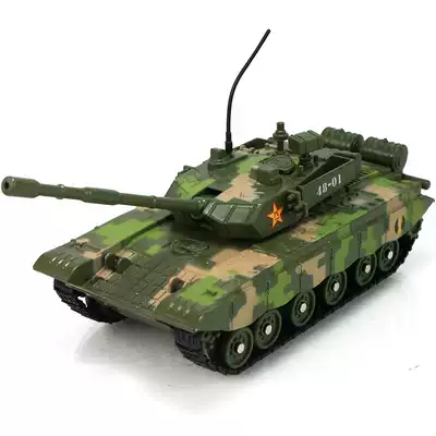 All-alloy tank military model armored vehicle M1A2 99B main battle tank sound and light version children's toys