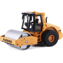 Kadiwei alloy engineering vehicle double steel wheel roller road roller metal roller childrens toy car model