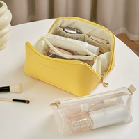 3 поколения лимонной желтой тосты -макияжа+сетчатая сумка